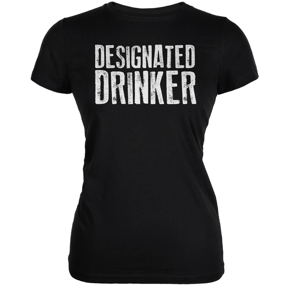 Camiseta suave Designated Drinker negra para jóvenes Foto 1 de 1