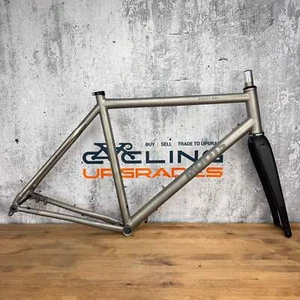 Low Mile! 2021 Moots Routt RSL 58cm Titanium Disc Brake Carbon Fork King Framese - Picture 1 of 18