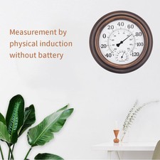 Wall Mounted Thermometer Hygrometer Temperature Home Decor Round Indoor Humidity