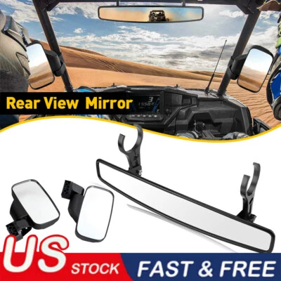 Espejo retrovisor lateral con jaula antivuelco para Yamaha Viking Wolverine YXZ 3 PIEZAS Foto 1 de 4