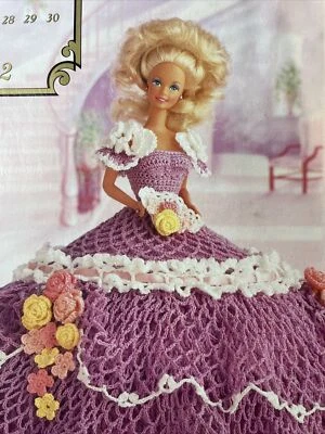 Annie's Attic May 1992 Doll Crochet Pattern for Fashion Dolls Cotillion - Image 1 of 4