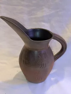 Peter Rose Studio Pitcher Stoneware Pottery Signed . Very Unique. - Picture 1 of 14