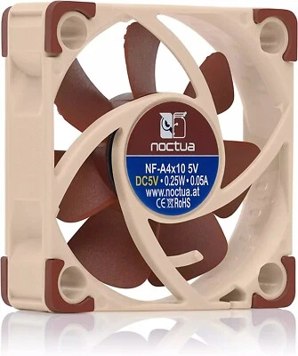 Noctua Nf-A4X10 5V, Premium Quiet Fan, 3-Pin, 5V Version (40X10Mm, Brown) - Image 1 of 3