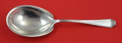 Cuchara de bayas de plata esterlina Queen Anne lisa de Dominick and Haff 9 1/4" Foto 1 de 2