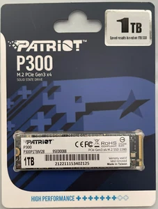 Patriot Memory - P300P1TBM28 - M.2 2280 Internal Memory PCI Express NVMe - 1 TB - Afbeelding 1 van 2