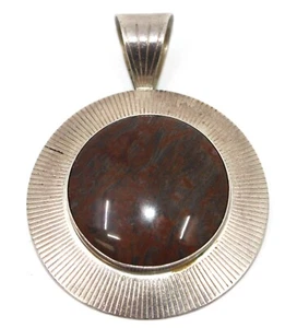Jay King DTR Desert Rose Trading Sterling Silver Jasper Large Statement Pendant - Picture 1 of 6