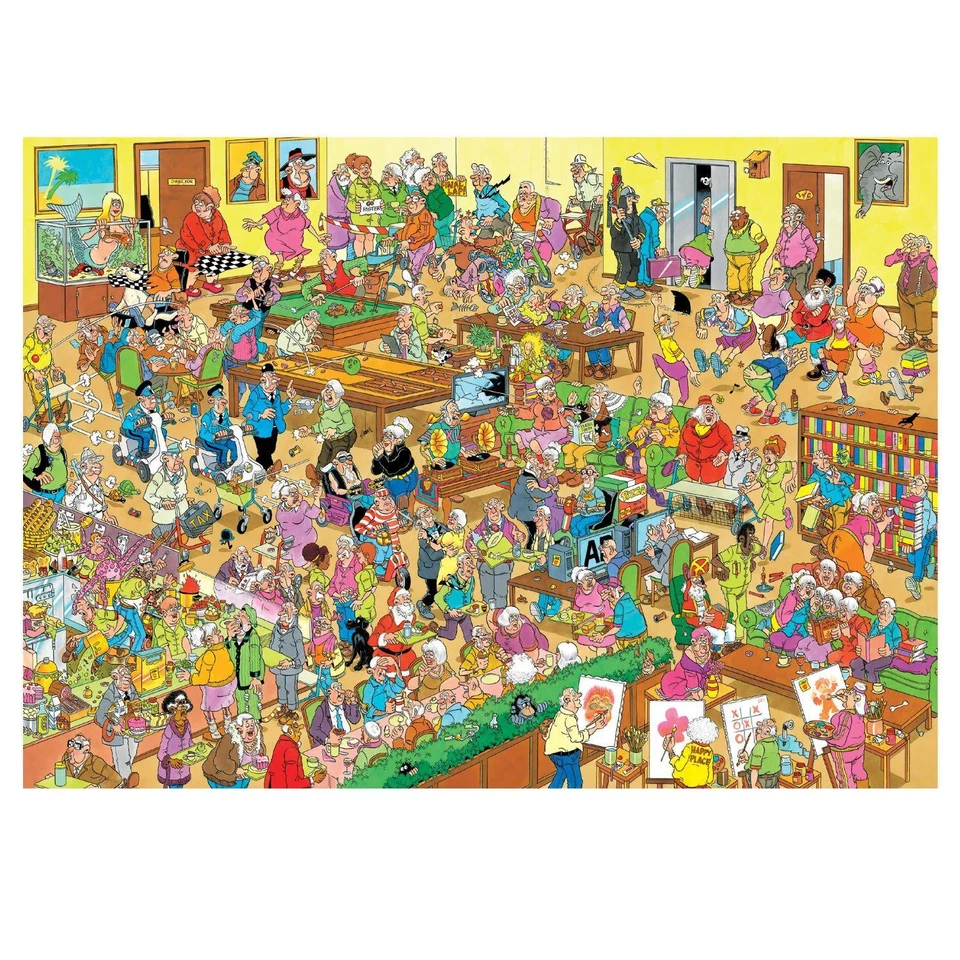 Jan Van Haasteren The Retirement Home Jigsaw Puzzle (1500 Pieces) - Image 1 of 1