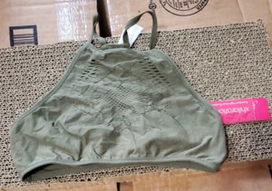 Women's Racer Back Sport Bralette - Xhilaration Bra Size XS Olive Green 5-22 - Picture 1 of 1