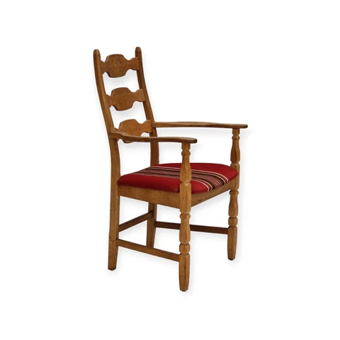 1960s, Danish design, armchair, oak wood, furniture wool Cover