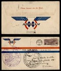 DR WHO 1930 FIRST FLIGHT COAST TO COAST COLUMBUS OH AIRGRAM CAM 34 R88741