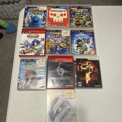 Playstation 3 (PS3) Lote/Paquete de 10 Juegos Usados Foto 1 de 4