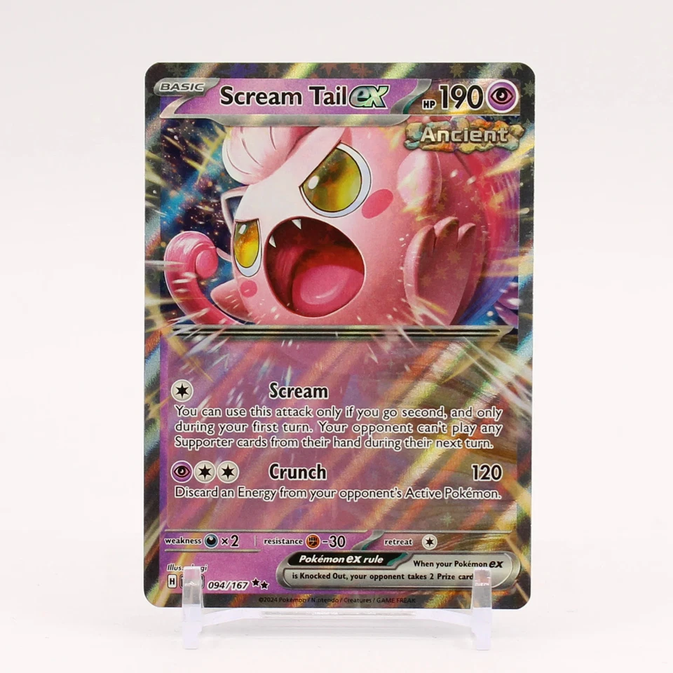 Scream Tail ex - 094/167 Twilight Masquerade Double Rare Pokemon - NM/MINT - Image 1 of 1