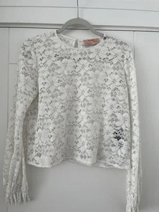 The Kooples Happy Hour Ecru / Ivory Lace Top Size 10 - Picture 1 of 8