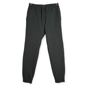 Lululemon ABC Wool-Blend Jogger MENS M Black Merino Sweat Wicking Pockets EUC - Picture 1 of 10