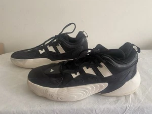 Mens Adidas Basketball Shoes Size 12 M Trae Unlimited 2 Black White EUC - Picture 1 of 7