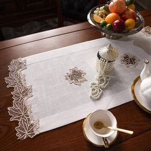 ARTABLE Lace Table Runners Macrame Lace Rope Embroidery Dresser Scarf Retro C... - Picture 1 of 8