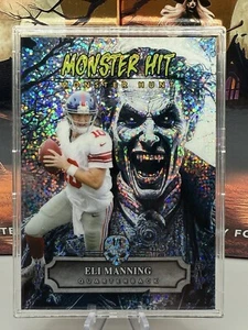 2024 Wild Card Haunted Hits Eli Manning 1/1 Monster Hit Prizm Holo Rare Giants - Picture 1 of 2