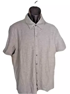 Perry Ellis Men's L Large Grey Gray Men's Button Down Shirt L - Picture 1 of 15