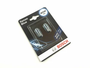 2 X Bosch Xenon Azul W5W Lámpara Azul-Blanco 12V 5W W2.1x9.5d Bombilla Cristal - Imagen 1 de 2