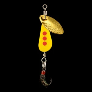 5 un. señuelos de pesca cebo giratorio cebos duros de metal cebo crankbait ganchos cuchara mosca trucha - Imagen 1 de 6