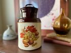 McCoy USA Pottery #253, Cookie Jar Kitchen Canister, Autumn Fruits Harvest