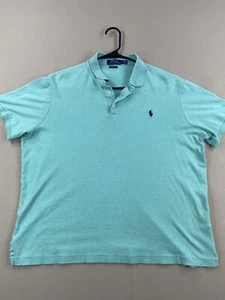 Polo by Ralph Lauren Polo Shirt Mens L Large Blue Classic Fit Pony Short Sleeve - Imagen 1 de 14