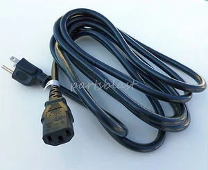 Cable de alimentación 16 AWG 15' 3 conductores punta PC IEC AC 13 amperios calibre 16 pesado - Imagen 1 de 1
