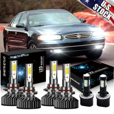 For Buick Century Regal 1997-2005 6x LED Headlight + Fog Light Bulbs Combo kit - Image 1 of 4