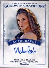 Melissa Baker Card 2016 Upper Deck Goodwin Champions Autographs #AMB 