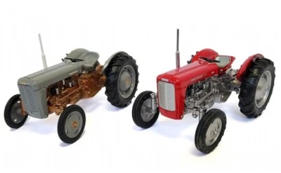 UNIVERSAL HOBBIES - Set de 2 tracteurs limitée à 1000 pièces - FERGUSON FE35 ... - Photo 1/4