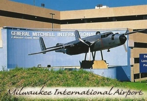 Postkarte Wisconsin Milwaukee General Mitchell Int'l Flughafen postfrisch unbenutzt - Bild 1 von 1