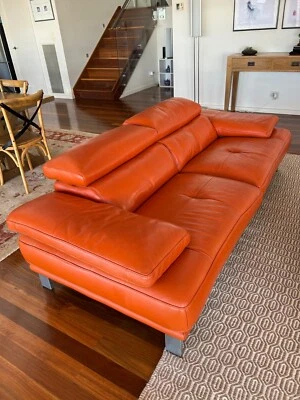 leather couch set used - Image 1 of 3