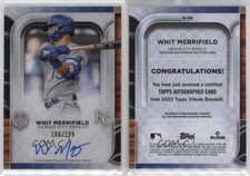 2022 Topps Tribute Tribute Auto /199 Whit Merrifield #TA-WM Auto