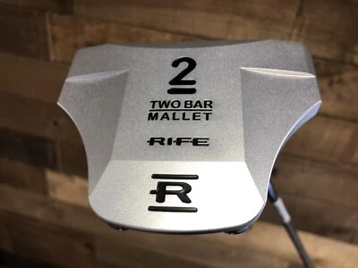 DEMO Rife Golf (RH) Heel Shaft 35" Silver Two Bar Mallet Putter 162-CZRC - Image 1 of 4
