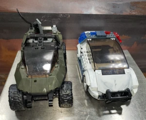 Halo Mega Bloks UNSC Warthog and Police Cruiser - Picture 1 of 6