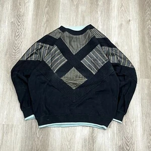 90er TORRAS Leder/Wildleder Coogi Style Pullover Gr. L - Bild 1 von 6