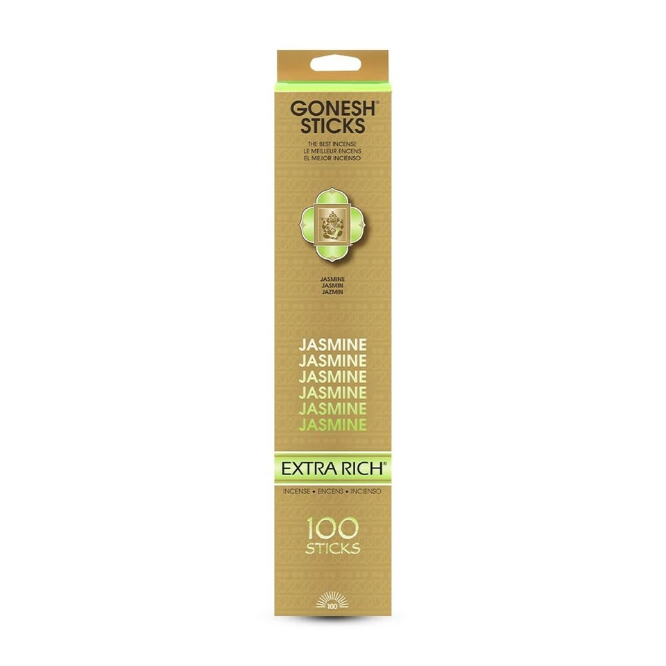 Gonesh Extra Rich Jasmine Incense - 100 Sticks Model GOJA00
