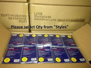 LaTCG Clear Pokemon/Magic MTG/DBZ Super/Standard Perfect Size Sleeves 64.5x90mm - Picture 1 of 23