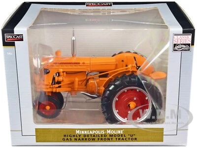 MINNEAPOLIS MOLINE MODEL U NF TRACTOR ORANGE 1/16 DIECAST MODEL SPECCAST SCT922 - Image 1 of 3