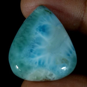 Piedra preciosa suelta cabujón pera larimar azul cielo natural de alta calidad natural - Imagen 1 de 14