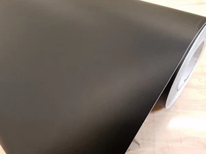 Matte Flat Black 24" Intermediate Cutting Sign Craft Vinyl Adhesive Film Roll - Picture 1 of 2