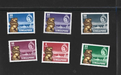 Singapur 1959 - SG 43-48 - Nueva Constitución - Juego completo de 6 - MNH Foto 1 de 2