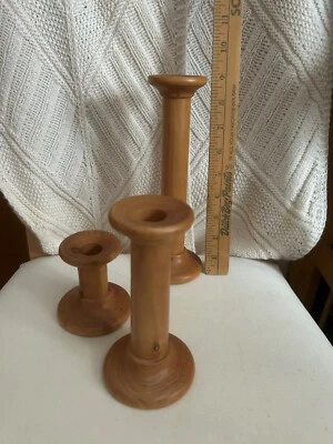 Candelabros MACO - Hecho en Italia - 3 Madera  Foto 1 de 4