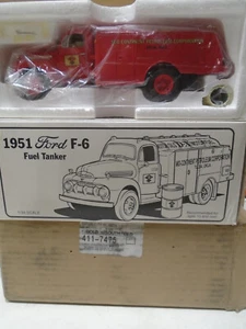 FIRST GEAR 28-0100 MID-CONTINENT PETROLEUM CORP. 1951 FORD F-6 FUEL TANKER AS-IS - Picture 1 of 3