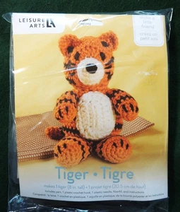 Tiger Häkeln Bastelset Leasure Arts Machen Sie einen kleinen Freund Mittelstufe Neu in Verpackung - Bild 1 von 1