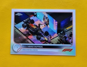 2022 Formula 1 Topps Chrome Max Verstappen #3 Refractor F1 Racers Red Bull  - Picture 1 of 2