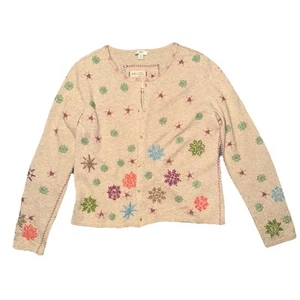 J.Jill Tan Cardigan Limited Edition Lambs Wool Cashmere Blend Size XS - Picture 1 of 6