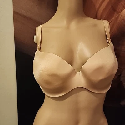 A Pea In The Pod Nursing Bra 34DD Nude Underwire Lined - Image 1 of 4