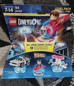NIB~LEGO DIMENSIONS LEVEL PACK 71201~BACK TO THE FUTURE~MCFLY DELOREAN~SEALED