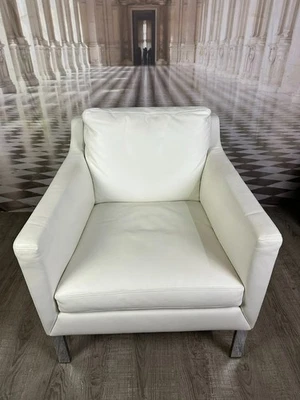 VINTAGE BW SESSEL BIELEFELDER WERKSTÄTTEN HANDGEFERTIGT LEDER CHROM - Bild 1 von 4